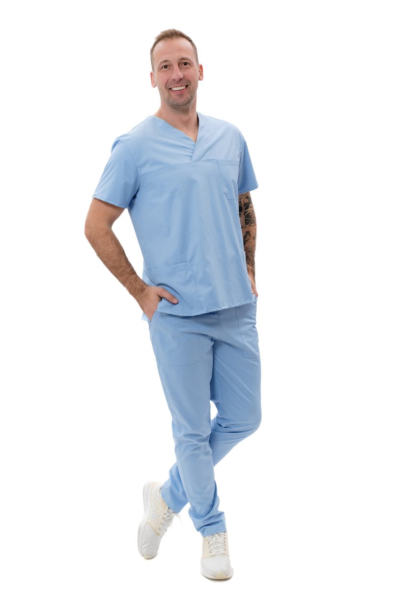 Bluza medyczna DRAHOŠ Jasnoniebieska