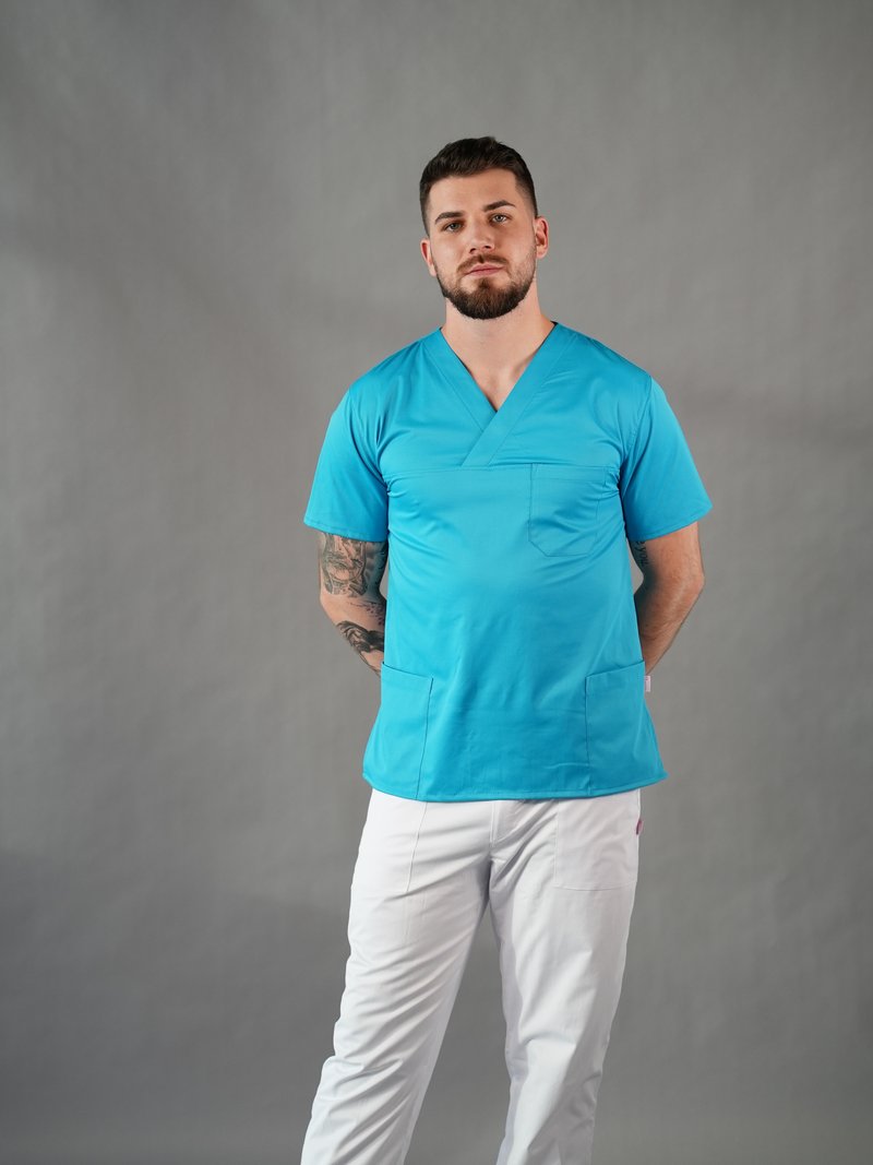 Bluza medyczna DRAHOŠ Ciemny turkus