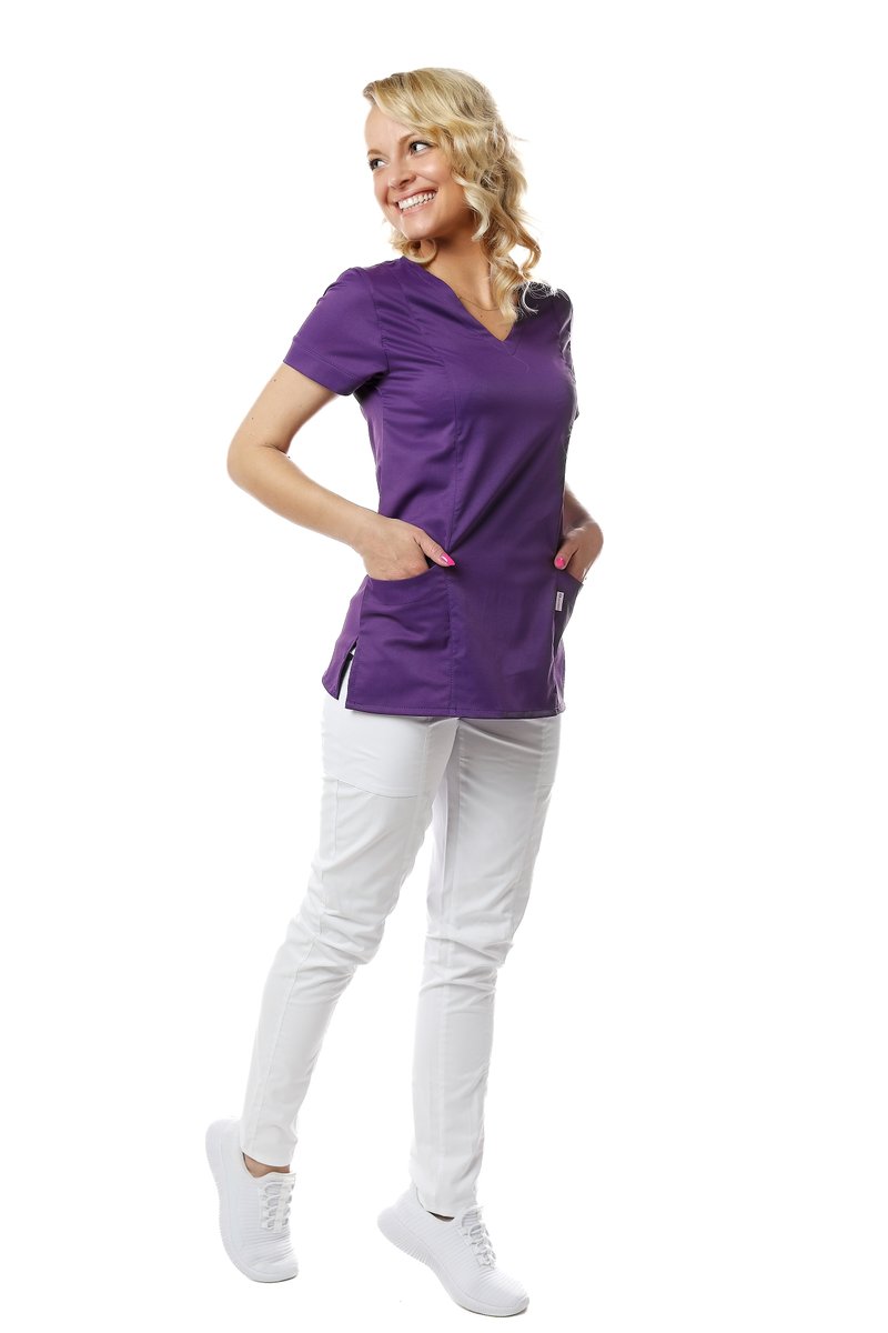 Bluza medyczna VIKY SATTÉ Purpurowa