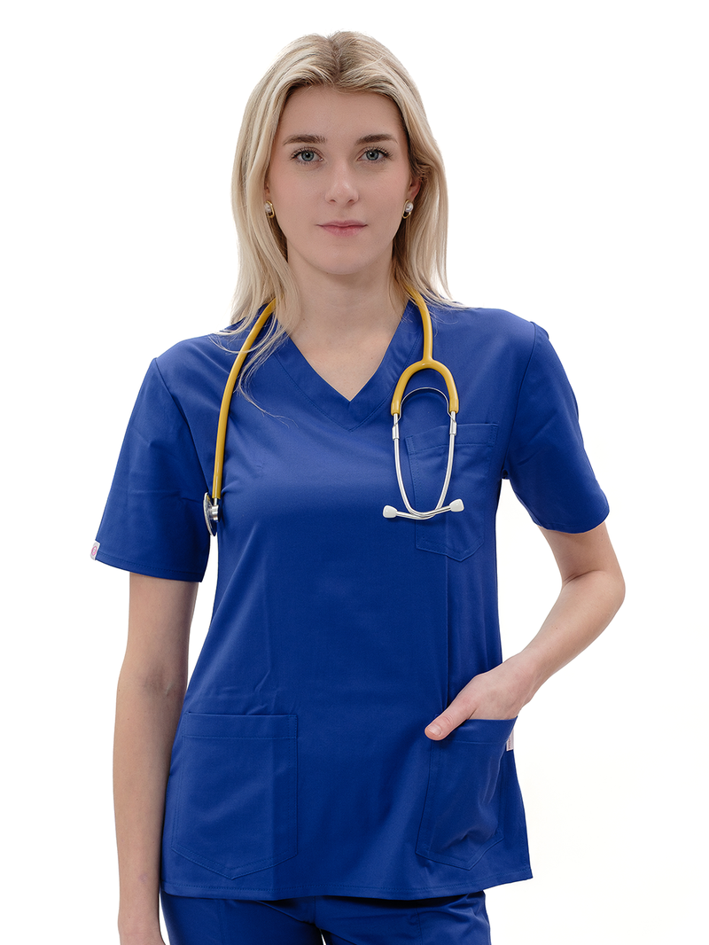 Bluza medyczna LORA SATTÉ Błękit paryski