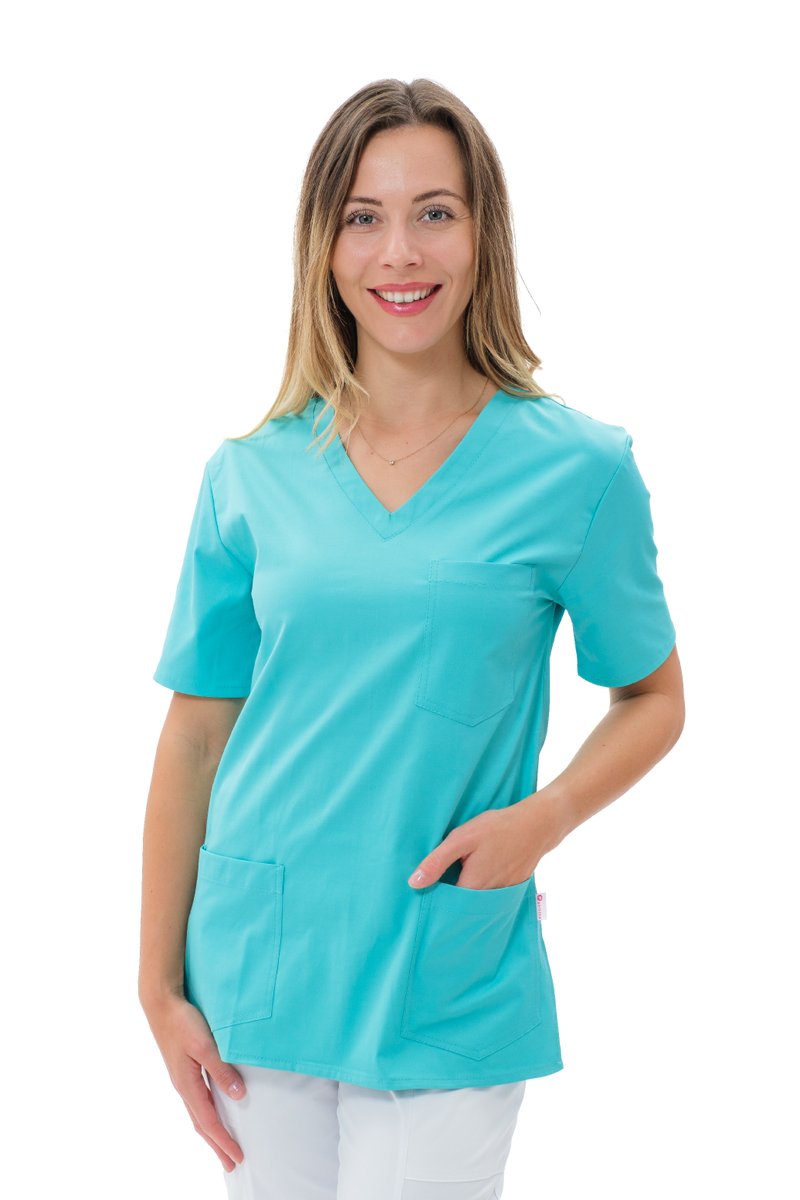 Bluza medyczna LORA SATTÉ Jasny turkus