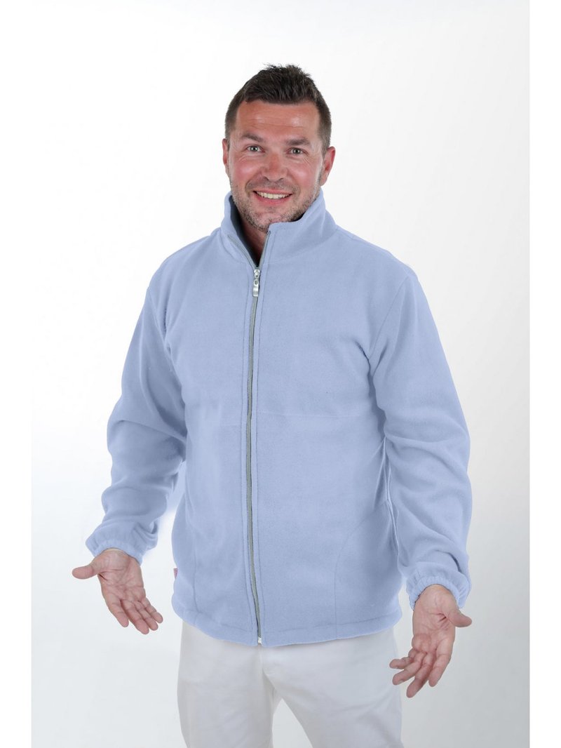 Bluza medyczna rozpinana MIKEŠ Jasnoniebieska
