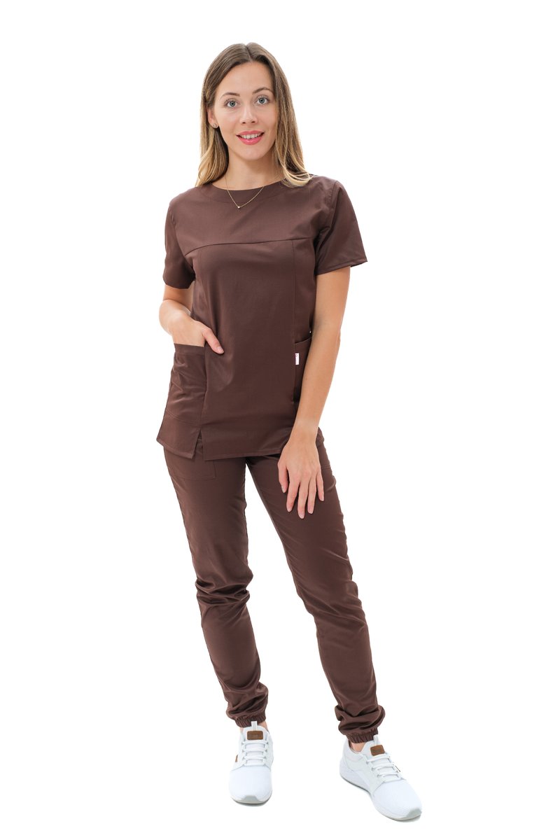 Bluza medyczna VIVA Czekoladowa