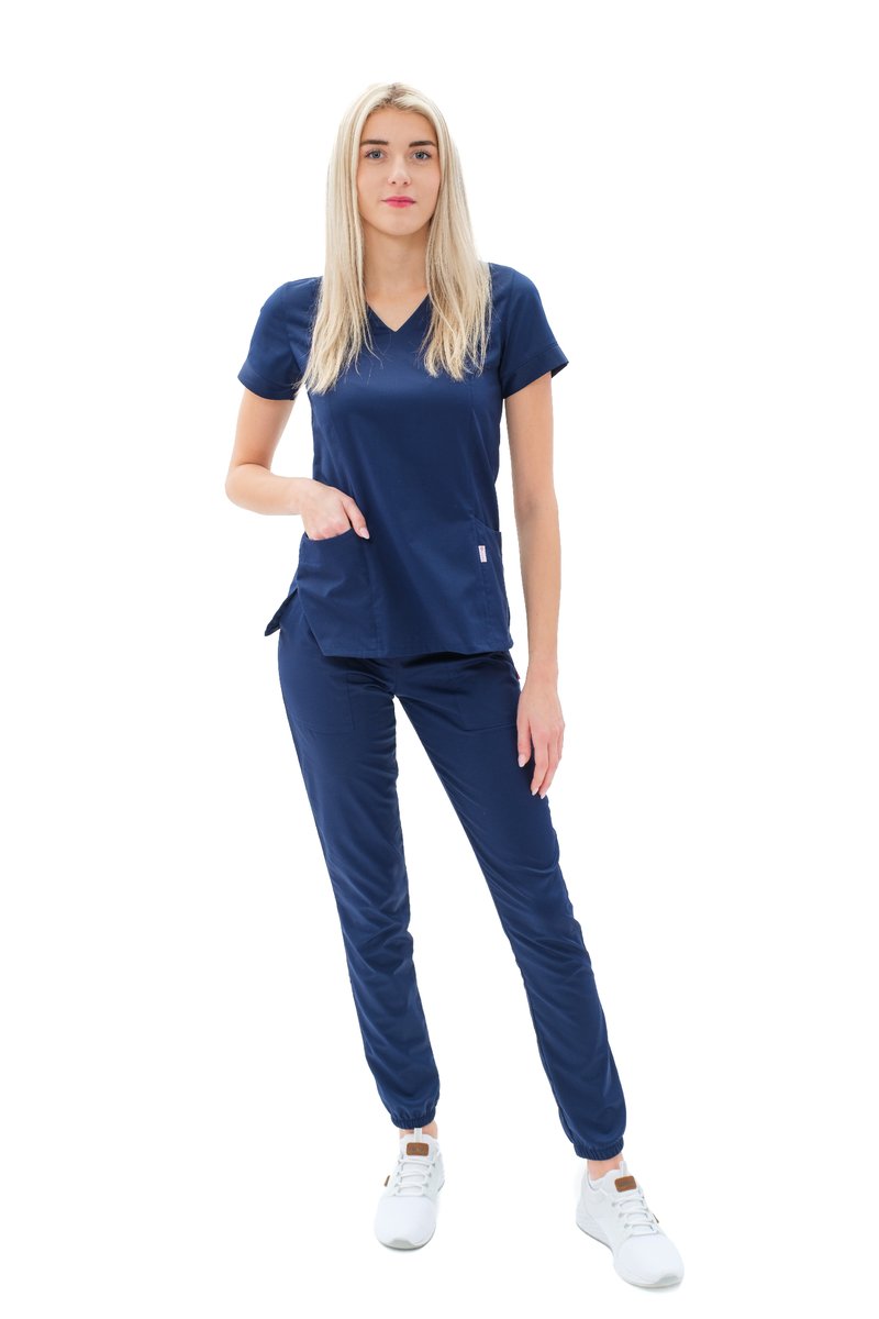 Spodnie medyczne ZARA SATTÉ Navy