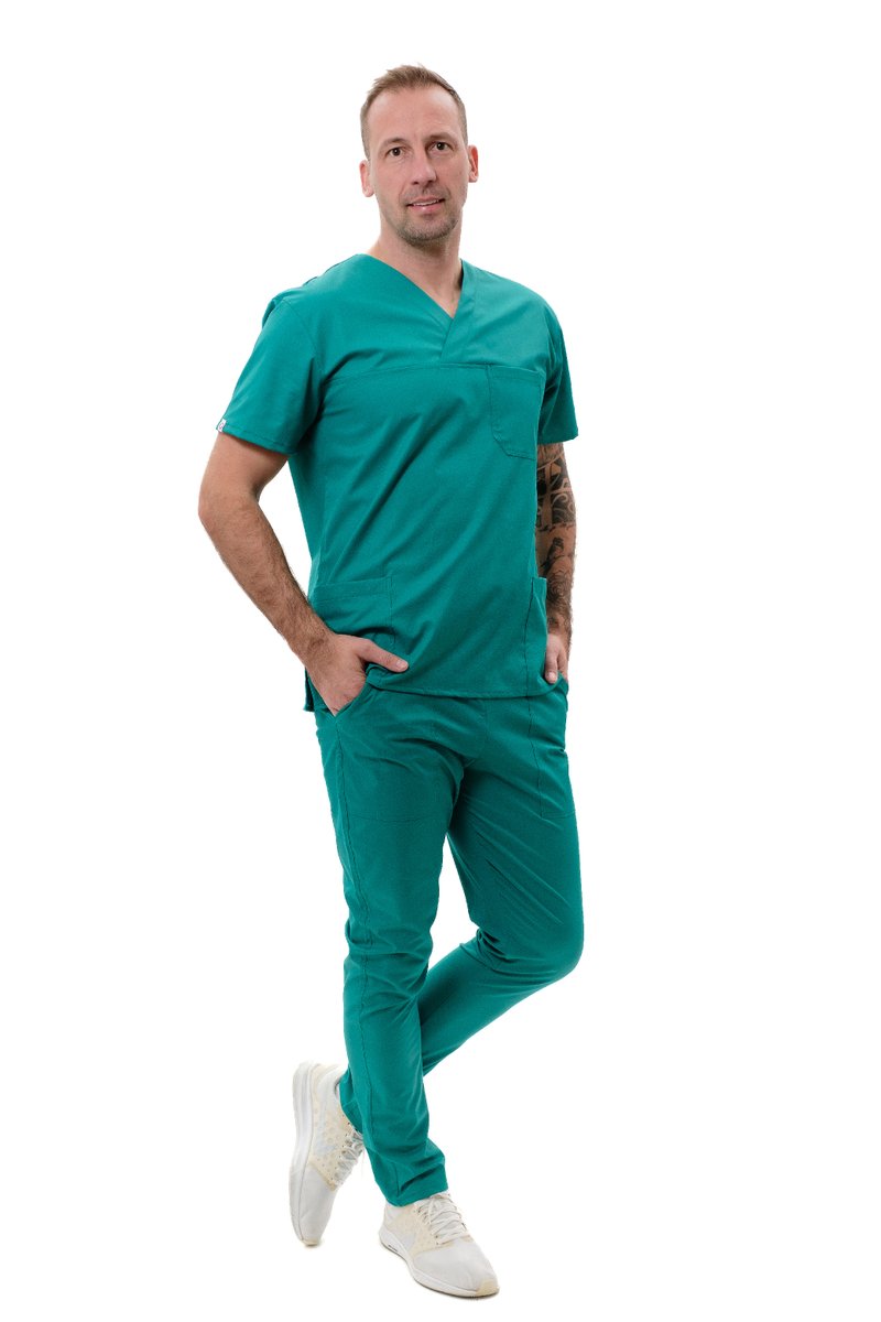 Bluza medyczna DRAHOŠ Ciemnozielona