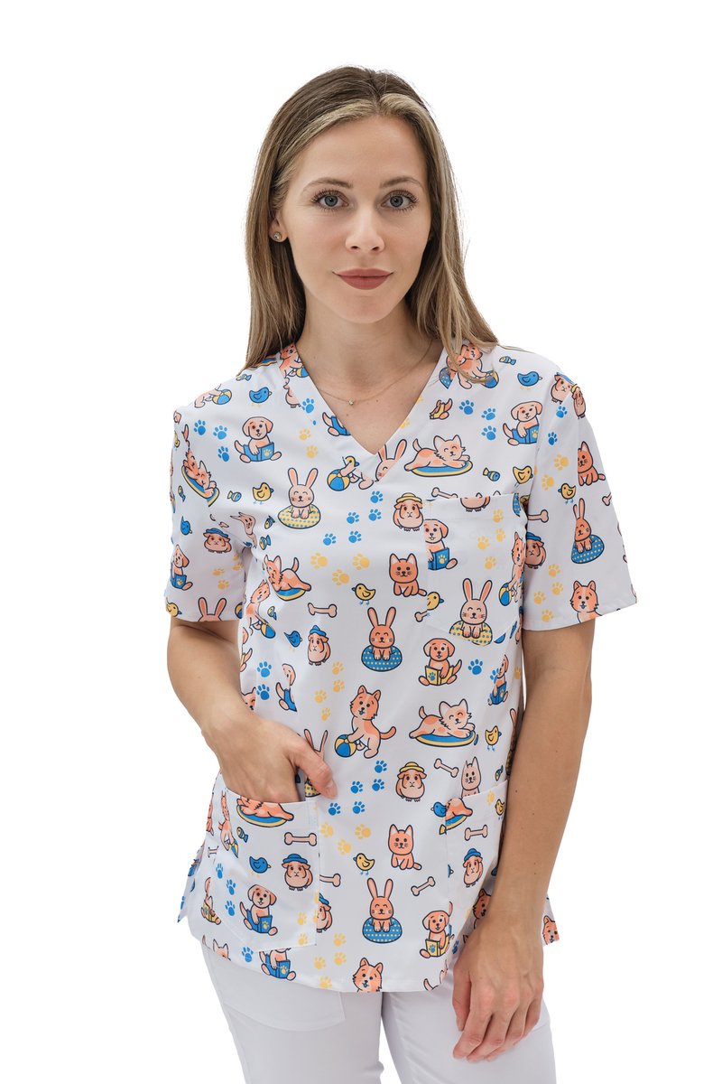 Bluza medyczna LORA SATTÉ Zwierzątka