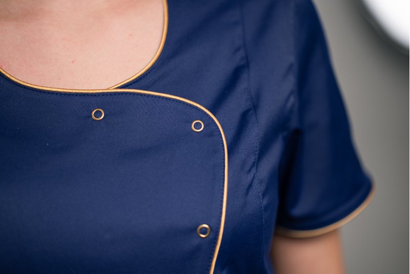 Sukienka medyczna LIA Navy/Złota