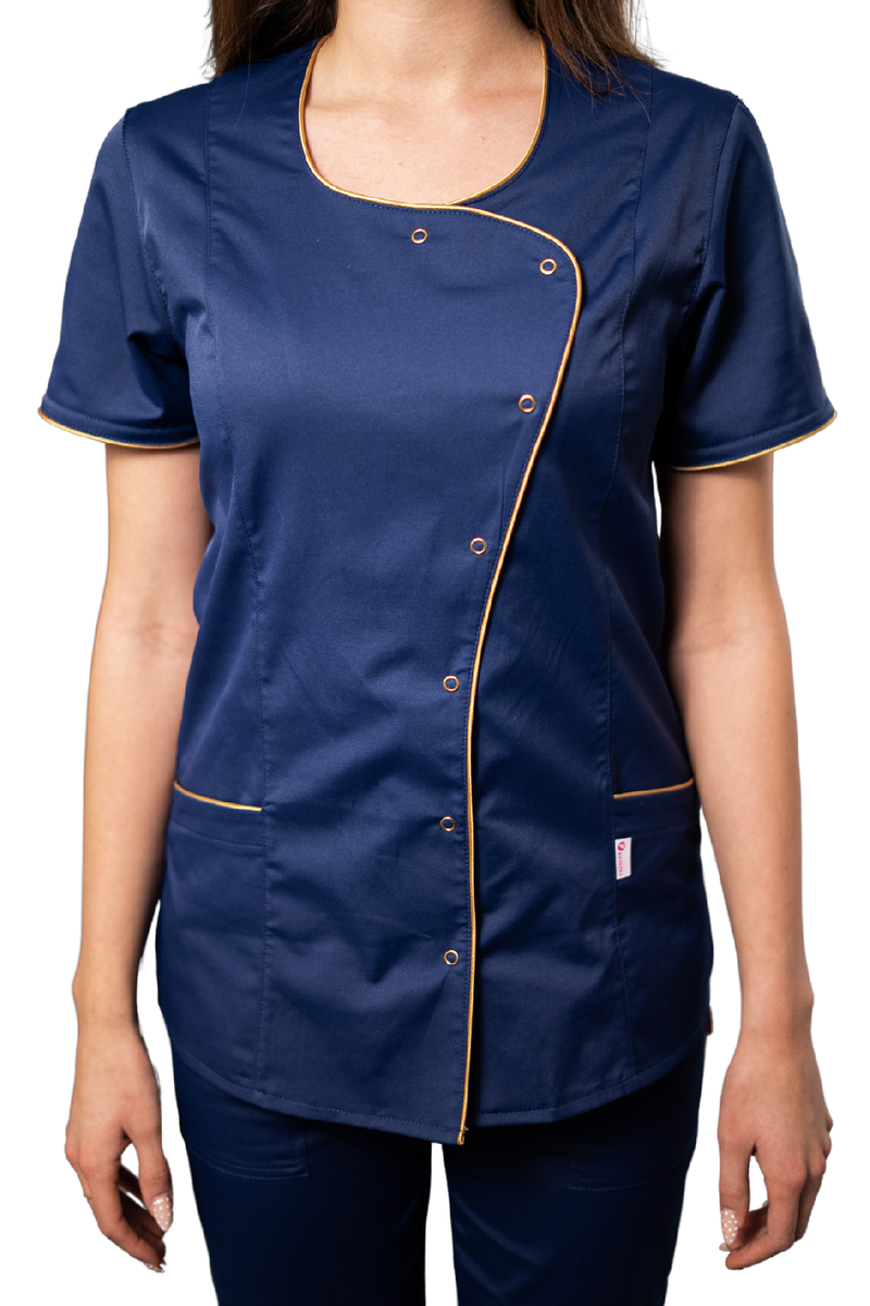 Bluza medyczna ELIZABETH Navy/Złota