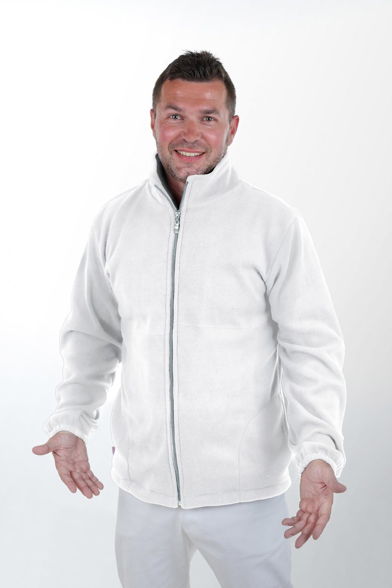 Bluza medyczna rozpinana MIKEŠ Biała